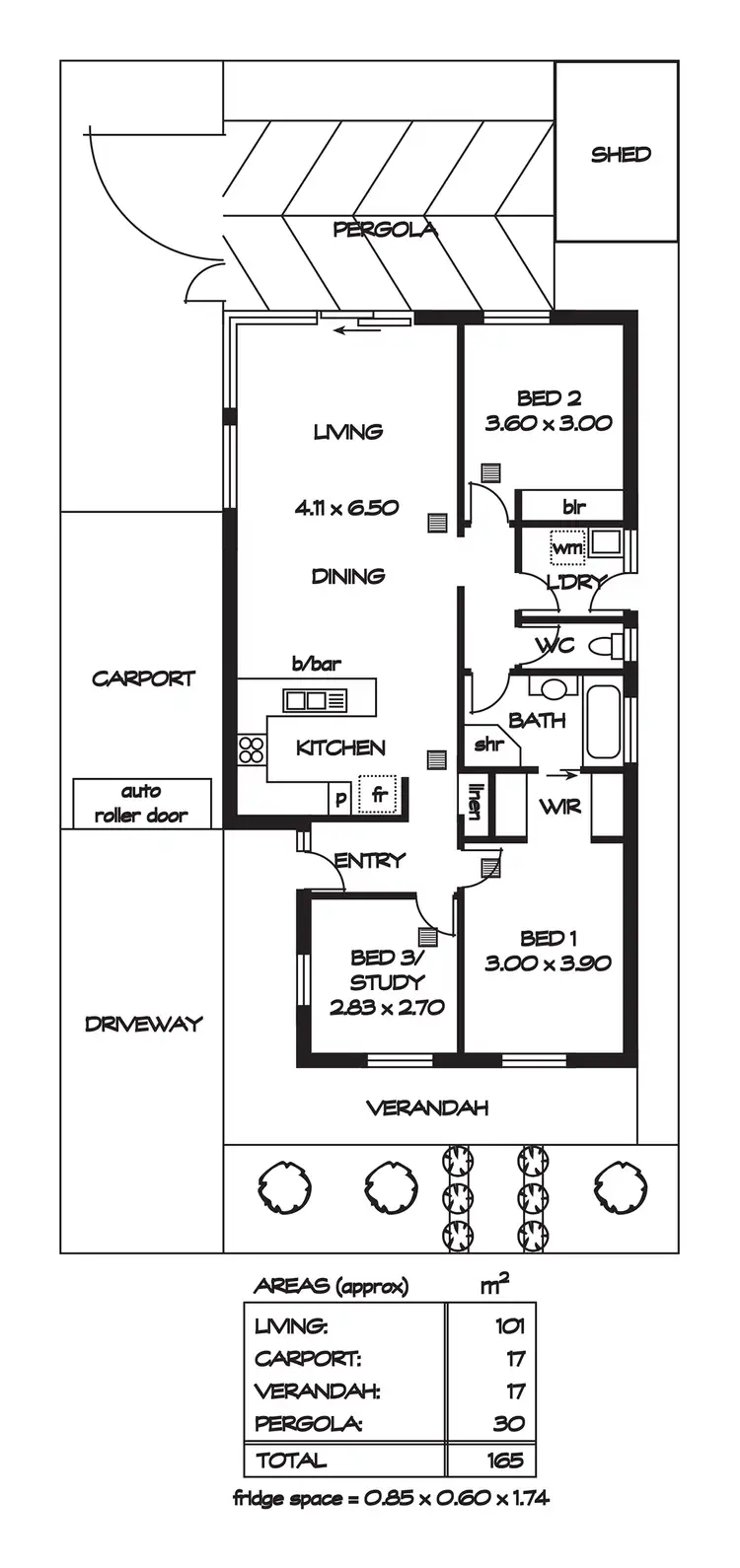 Floorplan of Homely house listing, 16 Featherstone Circuit, Greenwith SA 5125