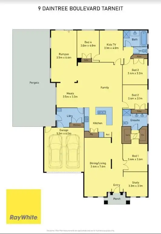 Floorplan of Homely house listing, 9 Daintree Boulevard, Tarneit VIC 3029