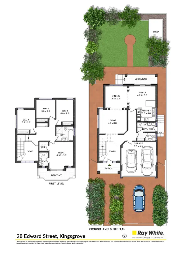 Floorplan of Homely house listing, 28 Edward Street, Kingsgrove NSW 2208