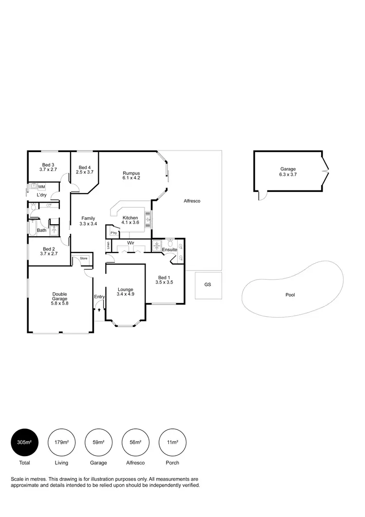 Floorplan of Homely house listing, 77 Osborne Road, North Haven SA 5018
