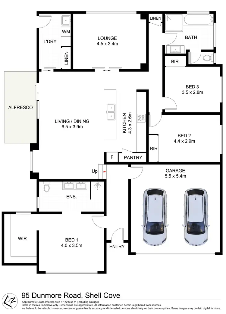 Floorplan of Homely house listing, 95 Dunmore Road, Shell Cove NSW 2529
