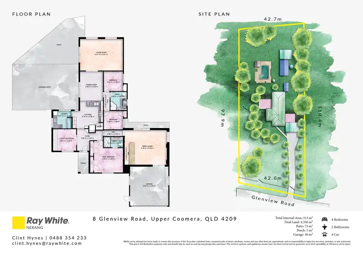 Floorplan of Homely house listing, 8 Glenview Road, Upper Coomera QLD 4209