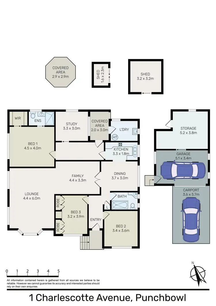 Floorplan of Homely house listing, 1 Charlescotte Avenue, Punchbowl NSW 2196