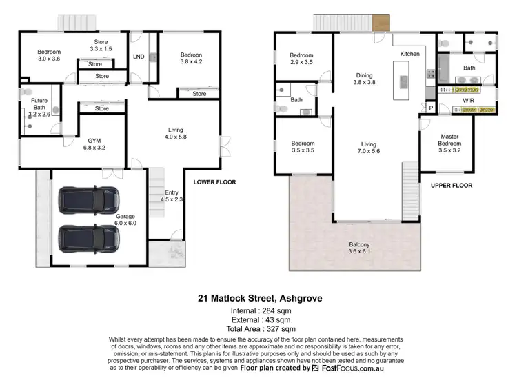 Floorplan of Homely house listing, 21 Matlock Street, Ashgrove QLD 4060