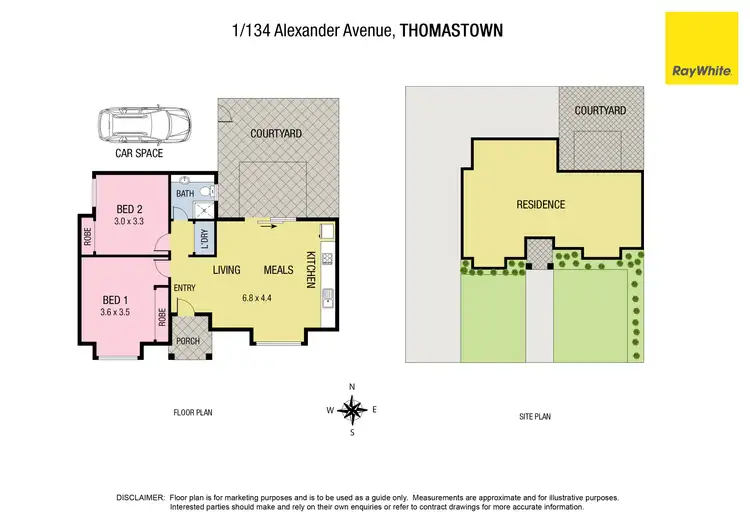 Floorplan of Homely unit listing, 1/134 Alexander Avenue, Thomastown VIC 3074