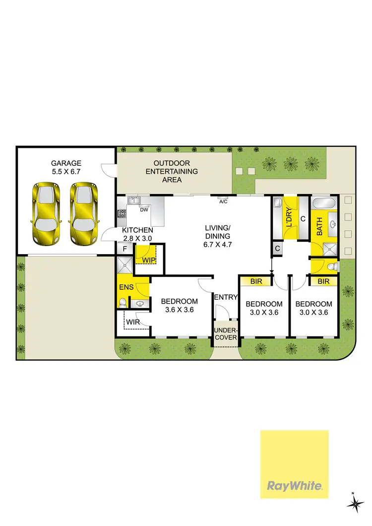 Floorplan of Homely townhouse listing, 1/14 Dunkeld Court, Grovedale VIC 3216