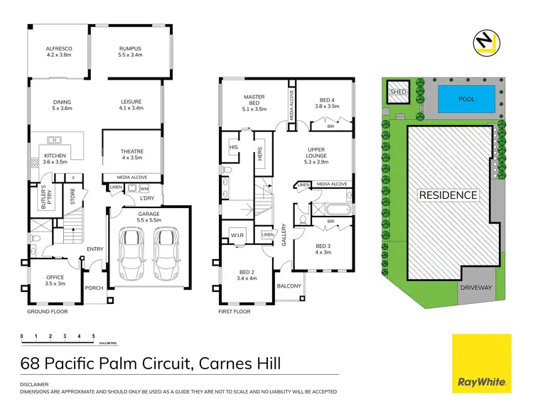 Floorplan of Homely house listing, 68 Pacific Palms Circuit, Carnes Hill NSW 2171