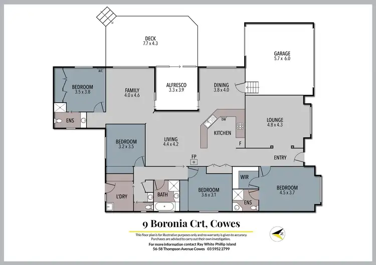Floorplan of Homely house listing, 9 Boronia Court, Cowes VIC 3922