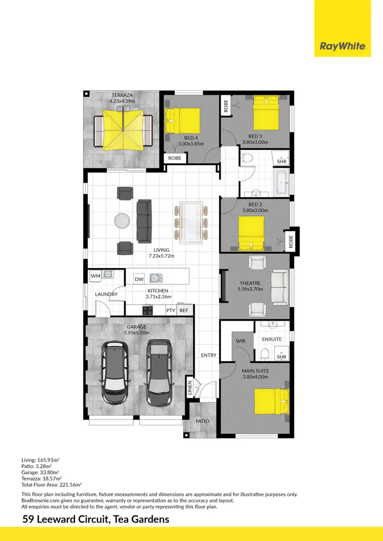 Floorplan of Homely house listing, 59 Leeward Circuit, Tea Gardens NSW 2324