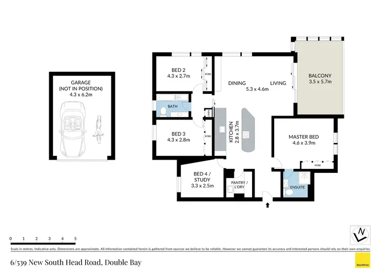 Floorplan of Homely apartment listing, 6/539 New South Head Road, Double Bay NSW 2028