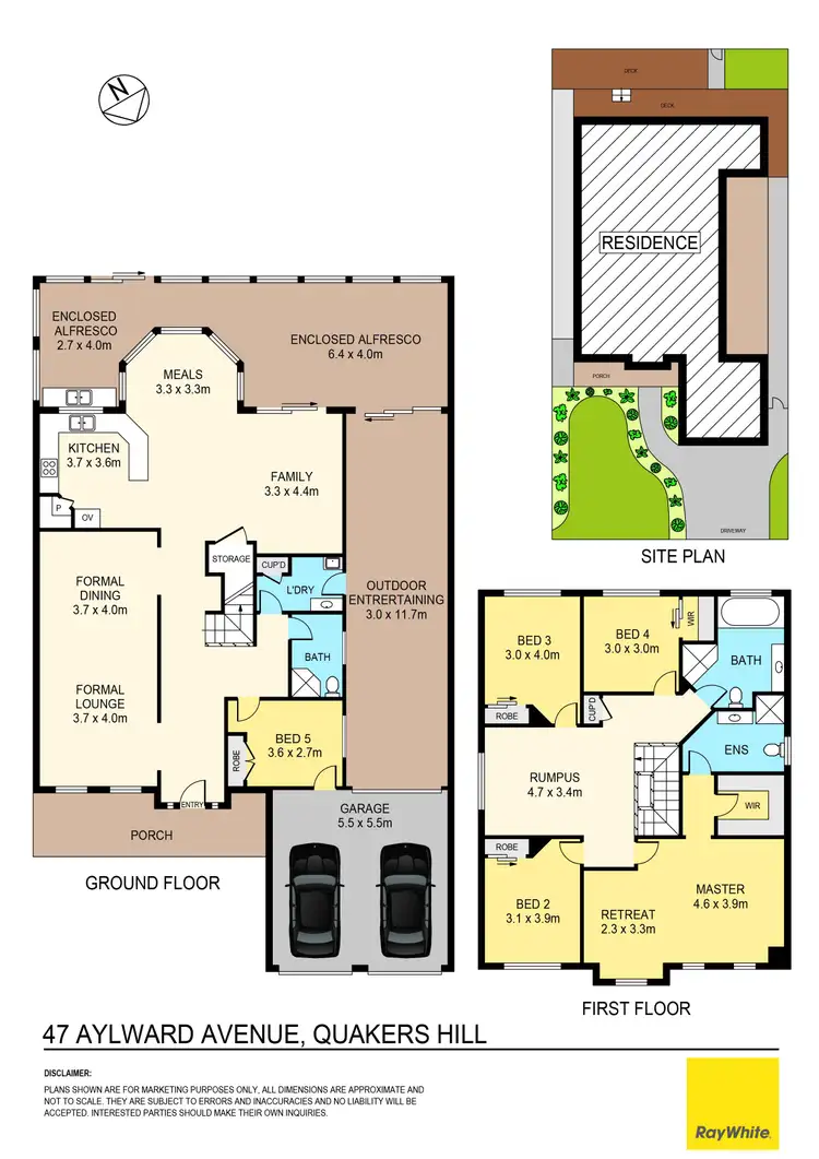 Floorplan of Homely house listing, 47 Aylward Avenue, Quakers Hill NSW 2763