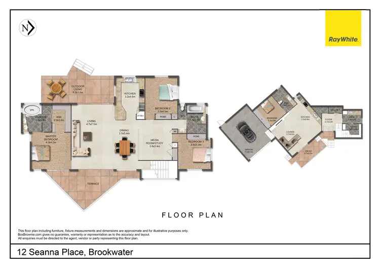 Floorplan of Homely house listing, 12 Seanna Place, Brookwater QLD 4300