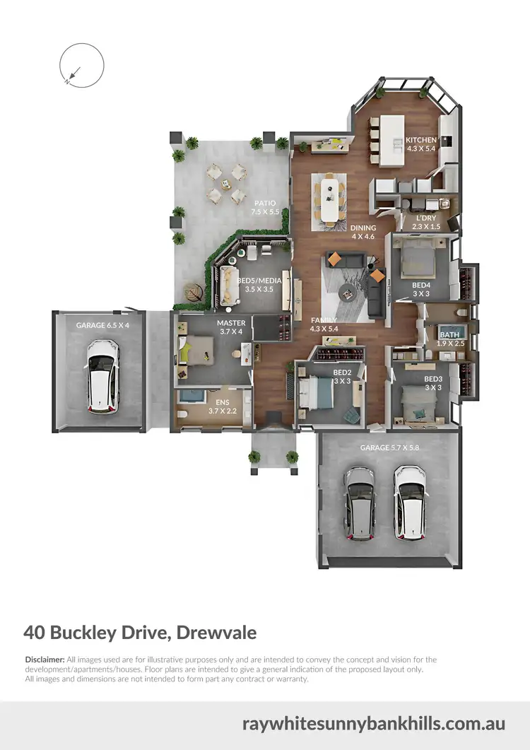 Floorplan of Homely house listing, 40 Buckley Drive, Drewvale QLD 4116