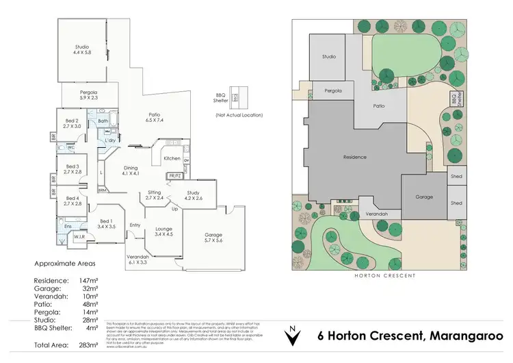Floorplan of Homely house listing, 6 Horton Crescent, Marangaroo WA 6064