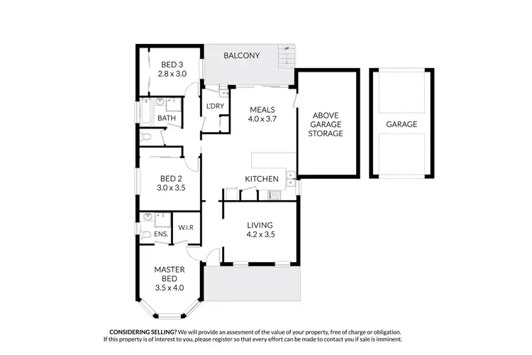 Floorplan of Homely unit listing, 1/13 Carey Crescent, Bacchus Marsh VIC 3340