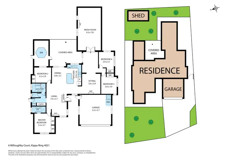 Floorplan of Homely house listing, 6 Willoughby Court, Kippa-Ring QLD 4021