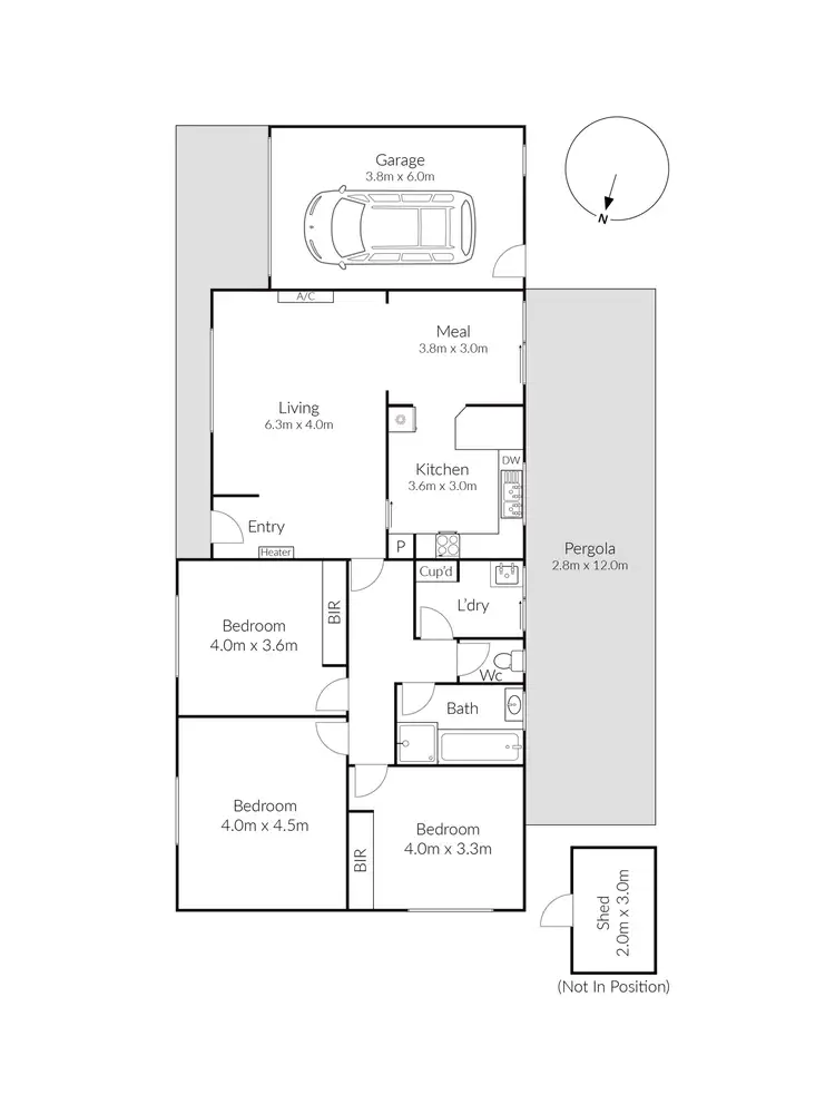 Floorplan of Homely house listing, 3 Cabarita Court, Corio VIC 3214