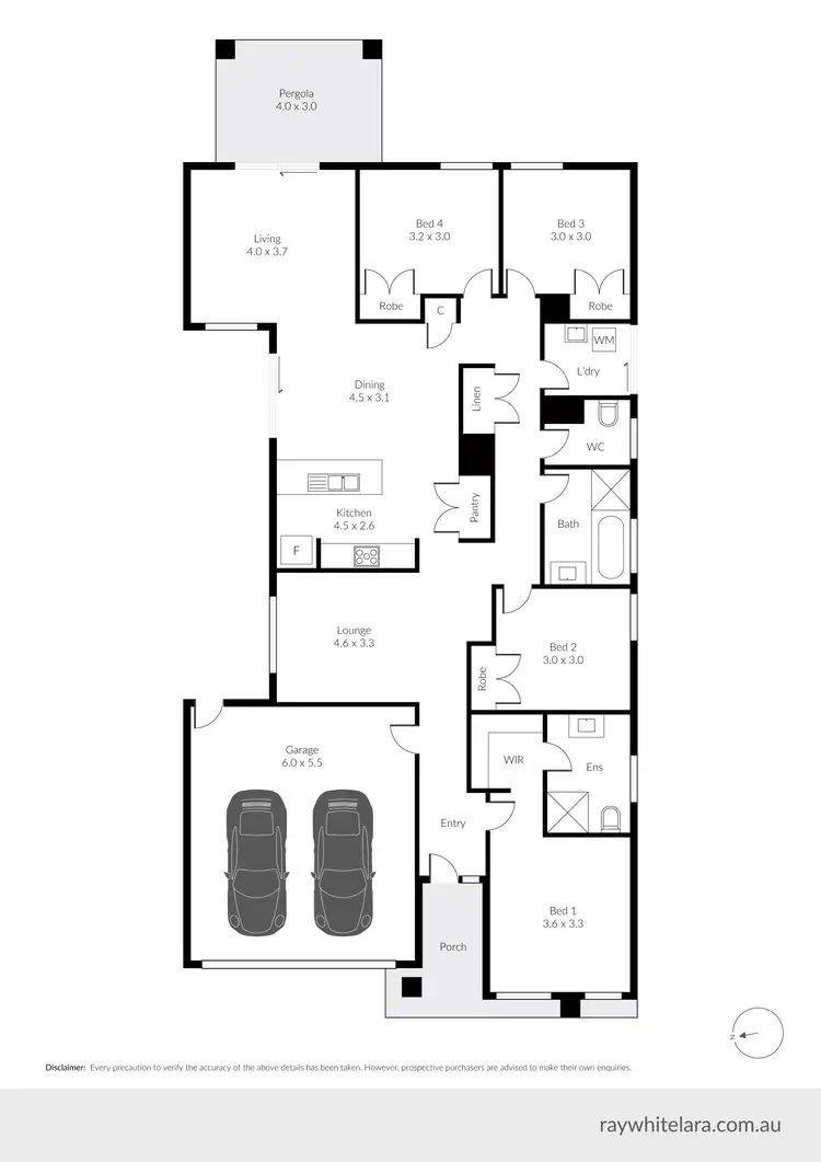 Floorplan of Homely house listing, 6 Leo Court, Bannockburn VIC 3331