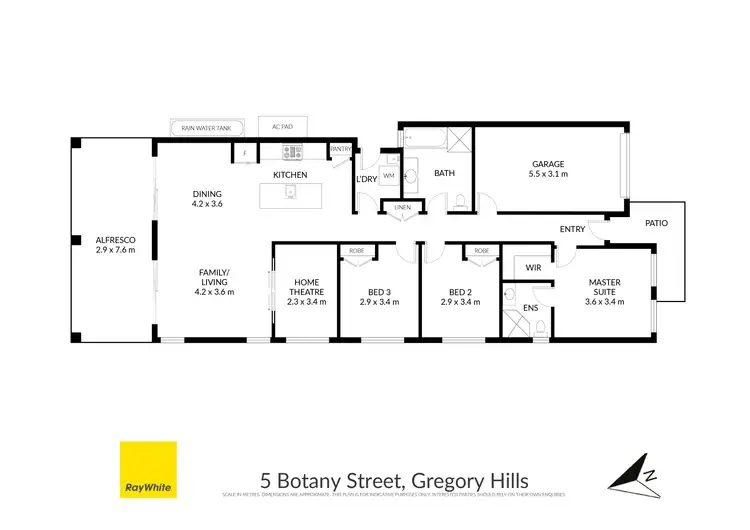 Floorplan of Homely house listing, 5 Botany Street, Gregory Hills NSW 2557