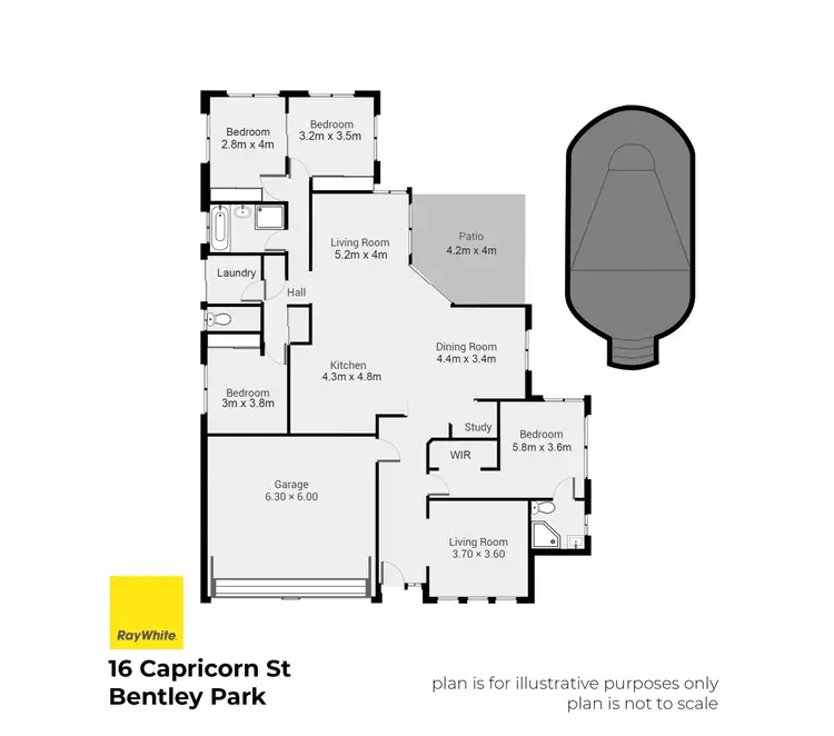 Floorplan of Homely house listing, 16 Capricorn Street, Bentley Park QLD 4869
