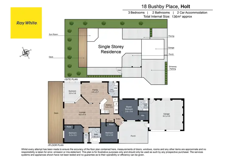 Floorplan of Homely house listing, 18 Bushby Place, Holt ACT 2615