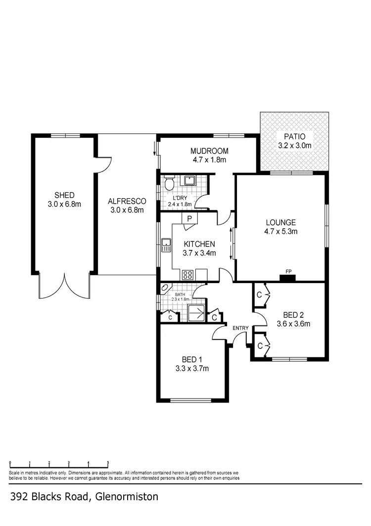 Floorplan of Homely house listing, 392 Blacks Road, Glenormiston South VIC 3265