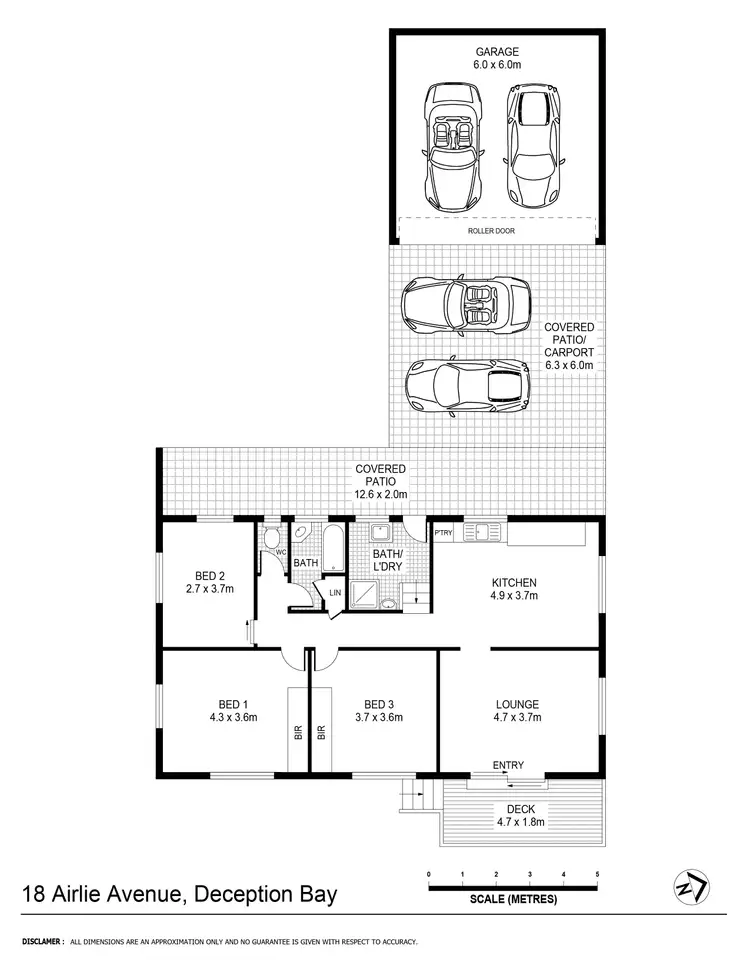 Floorplan of Homely house listing, 18 Airlie Avenue, Deception Bay QLD 4508