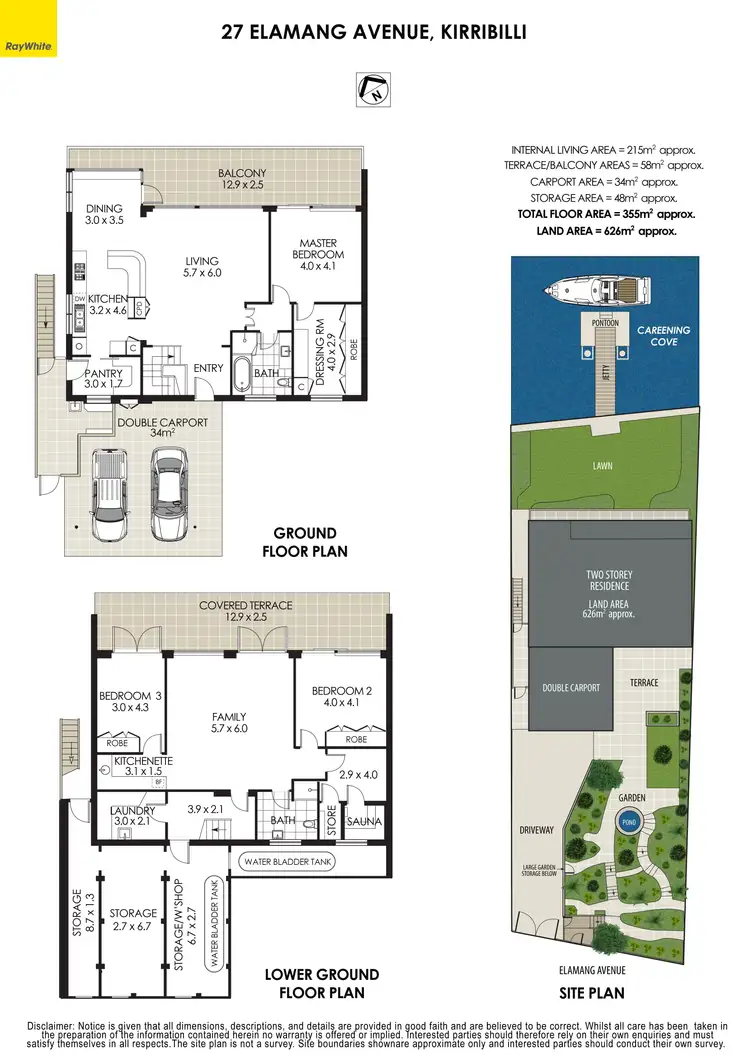 Floorplan of Homely house listing, 27 Elamang Avenue, Kirribilli NSW 2061