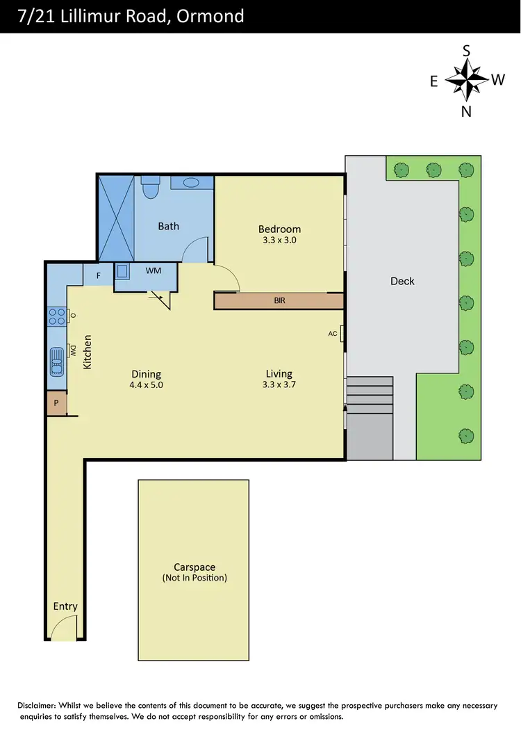 Floorplan of Homely apartment listing, 7/21 Lillimur Road, Ormond VIC 3204