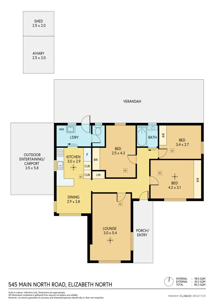 Floorplan of Homely house listing, 545 Main North Road, Elizabeth North SA 5113