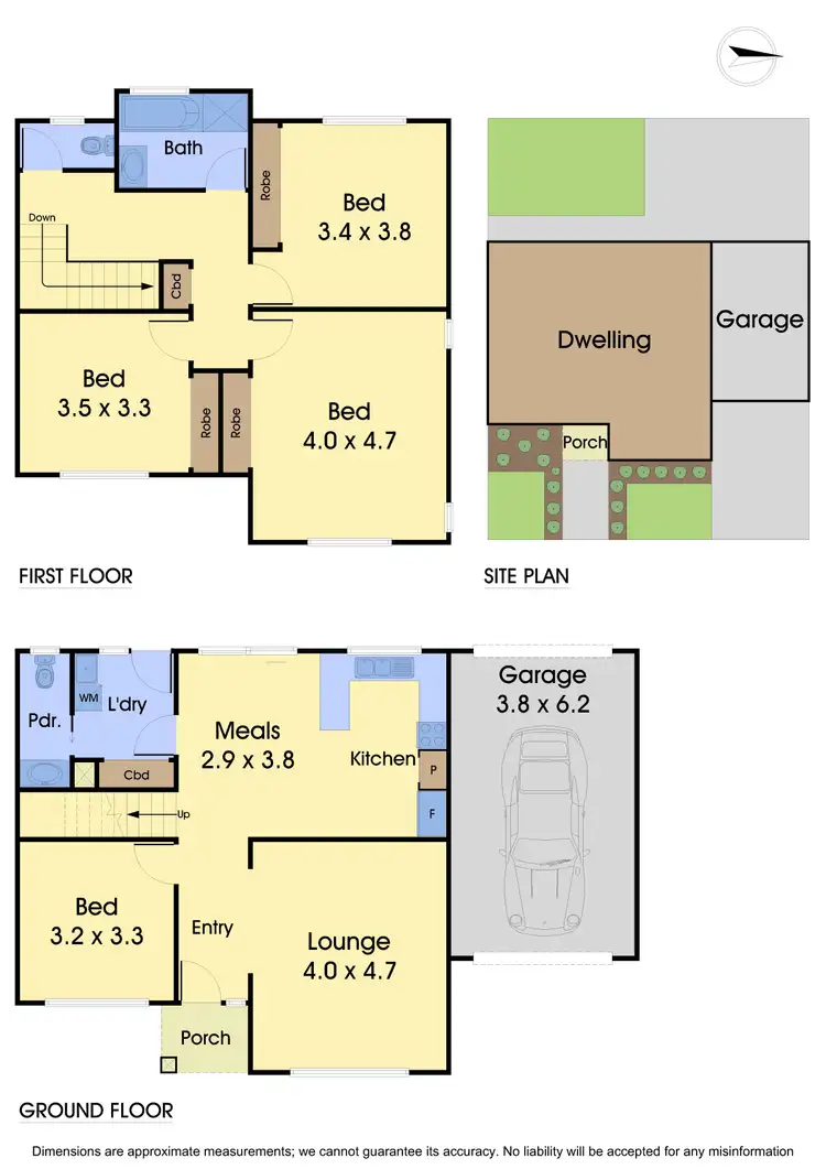 Floorplan of Homely house listing, 6 Melrose Place, Mill Park VIC 3082