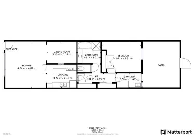 Floorplan of Homely unit listing, 10/90 Beveridge Street, Swan Hill VIC 3585