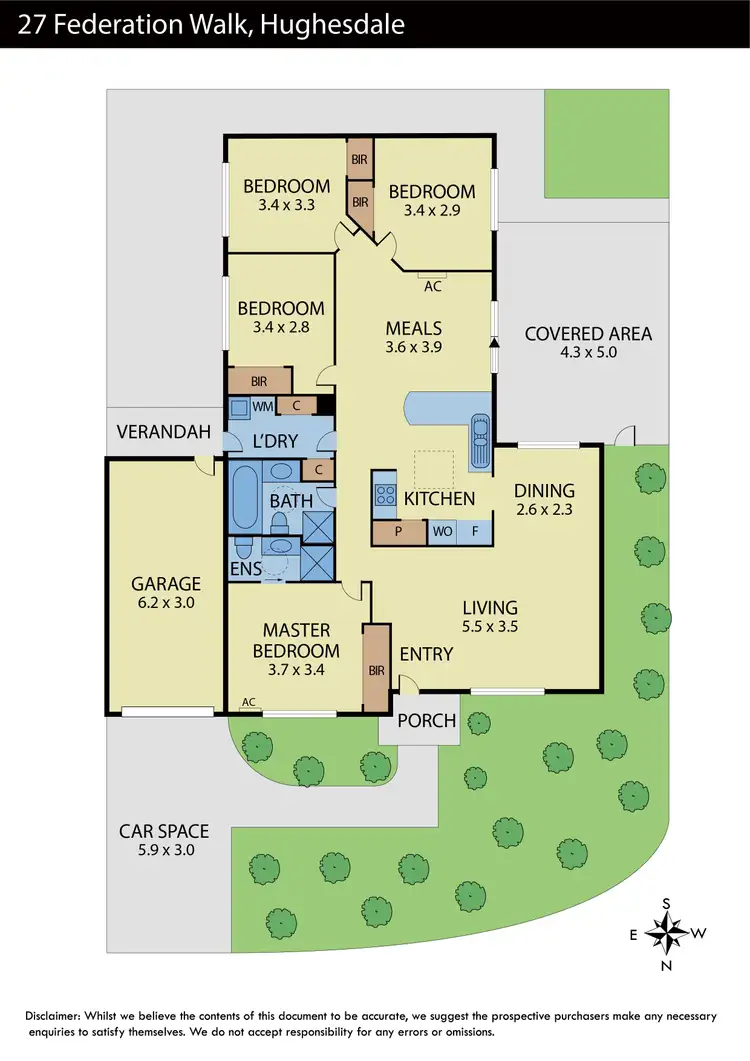 Floorplan of Homely house listing, 27 Federation Walk, Hughesdale VIC 3166