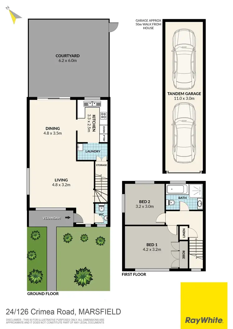 Floorplan of Homely townhouse listing, 24/126 Crimea Road, Marsfield NSW 2122