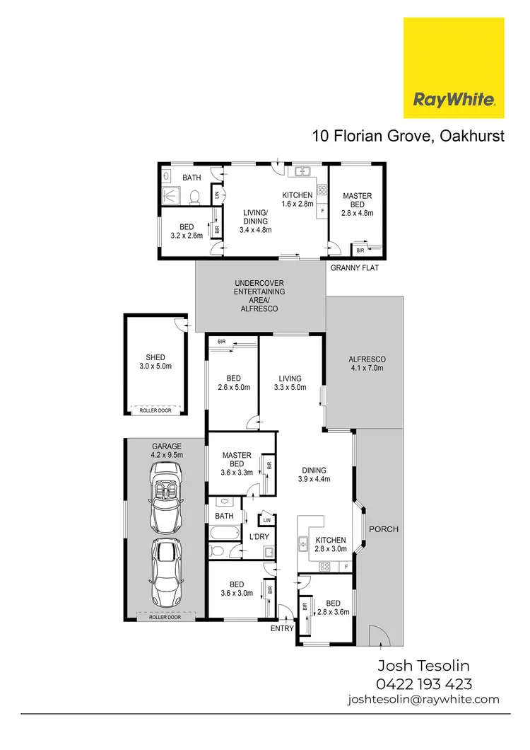 Floorplan of Homely house listing, 10 & 10A Florian Grove, Oakhurst NSW 2761