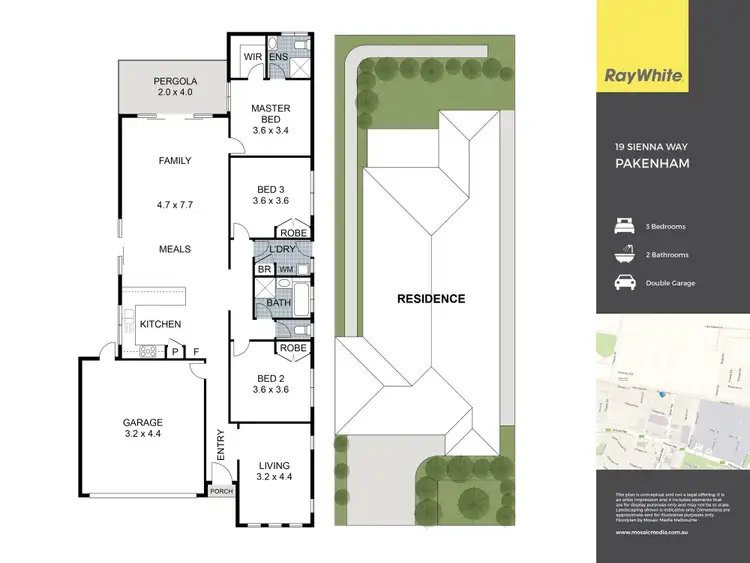 Floorplan of Homely house listing, 19 Sienna Way, Pakenham VIC 3810