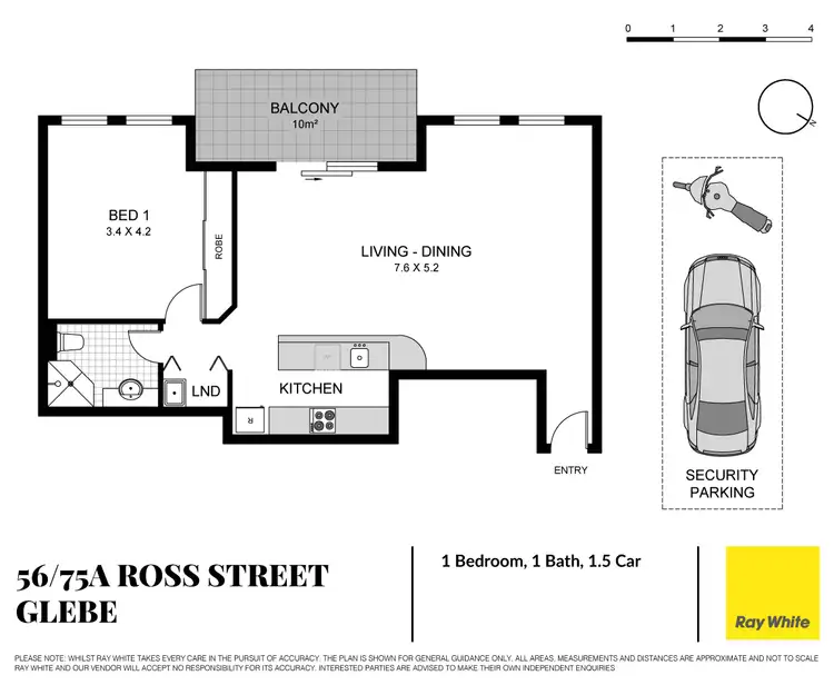 Floorplan of Homely apartment listing, 56/75A Ross Street, Glebe NSW 2037