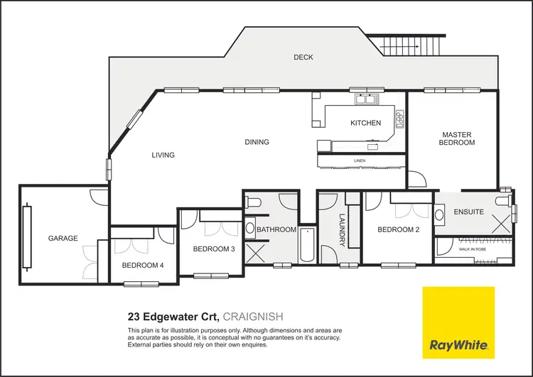 Floorplan of Homely house listing, 23 Edgewater Court, Craignish QLD 4655