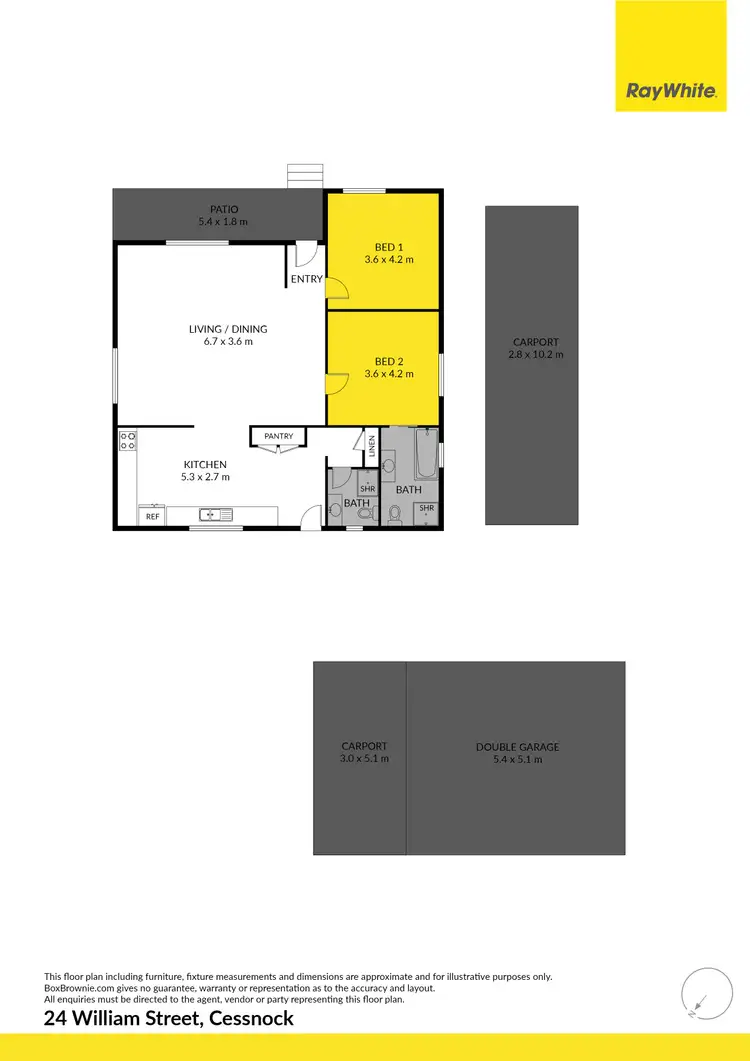 Floorplan of Homely house listing, 24 William Street, Cessnock NSW 2325