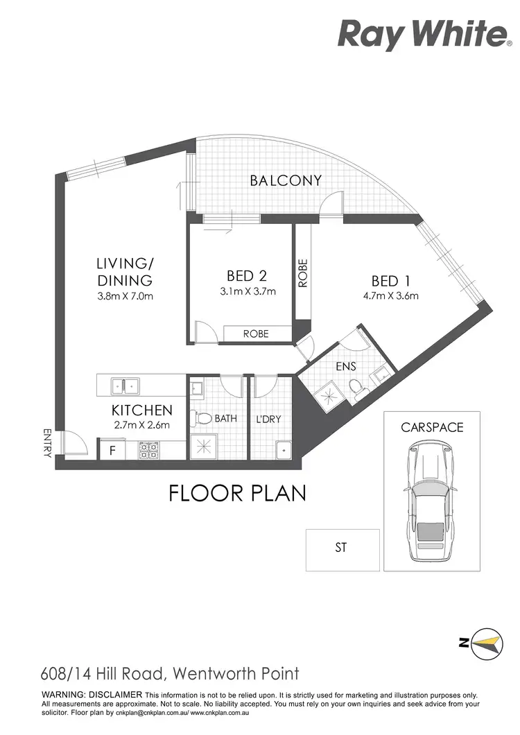 Floorplan of Homely apartment listing, 608/14 Hill Road, Sydney Olympic Park NSW 2127