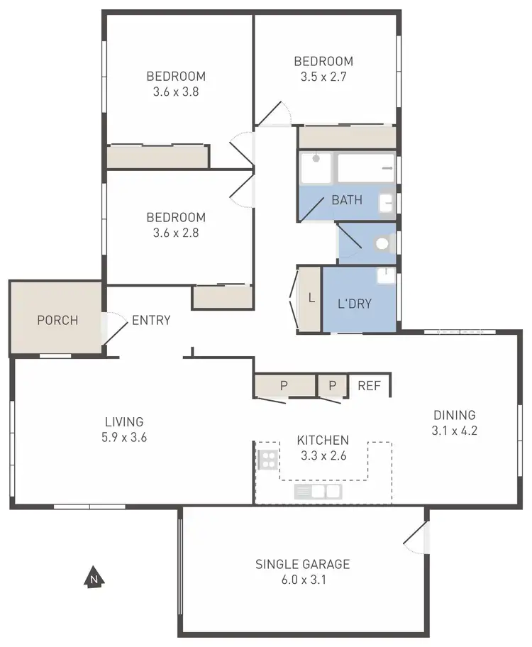Floorplan of Homely unit listing, 11/5 Tower Road, Werribee VIC 3030