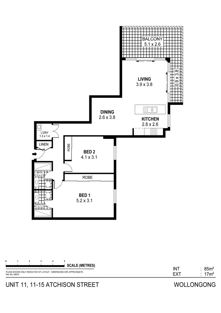 Floorplan of Homely apartment listing, 11/11-15 Atchison Street, Wollongong NSW 2500