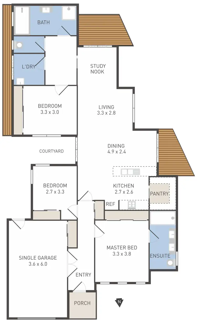Floorplan of Homely house listing, 2/6 Bunya Place, Werribee VIC 3030