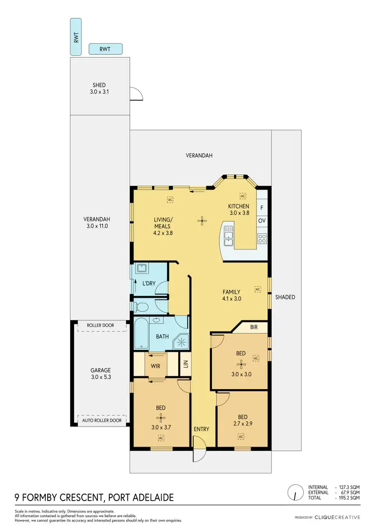 Floorplan of Homely house listing, 9 Formby Crescent, Port Adelaide SA 5015