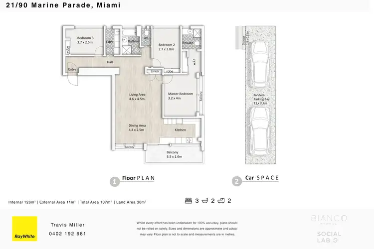Floorplan of Homely apartment listing, 21/90 Marine Parade, Miami QLD 4220