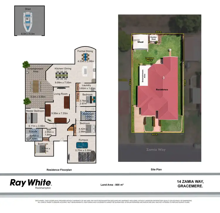 Floorplan of Homely house listing, 14 Zamia Way, Gracemere QLD 4702