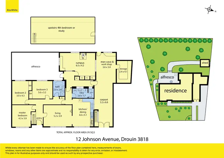 Floorplan of Homely house listing, 12 Johnson Avenue, Drouin VIC 3818