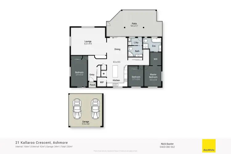Floorplan of Homely house listing, 21 Kallaroo Crescent, Ashmore QLD 4214