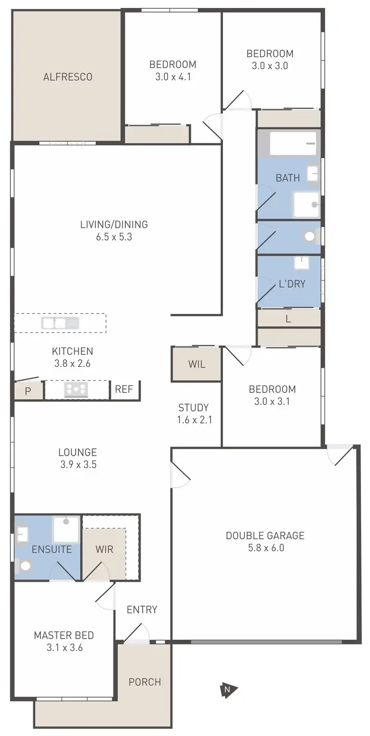 Floorplan of Homely house listing, 11 Taworri Crescent, Werribee VIC 3030