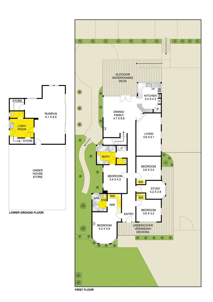 Floorplan of Homely house listing, 10 Lansbury Crescent, Highton VIC 3216